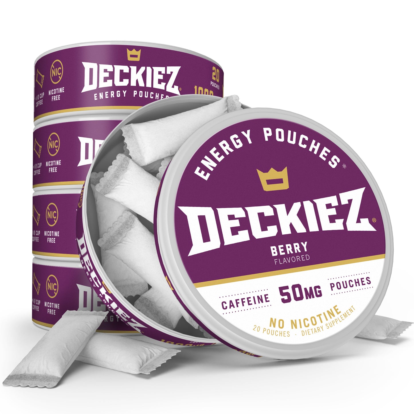 Deckiez Berry Blitz Flavored Caffeine Pouches - Deckiez