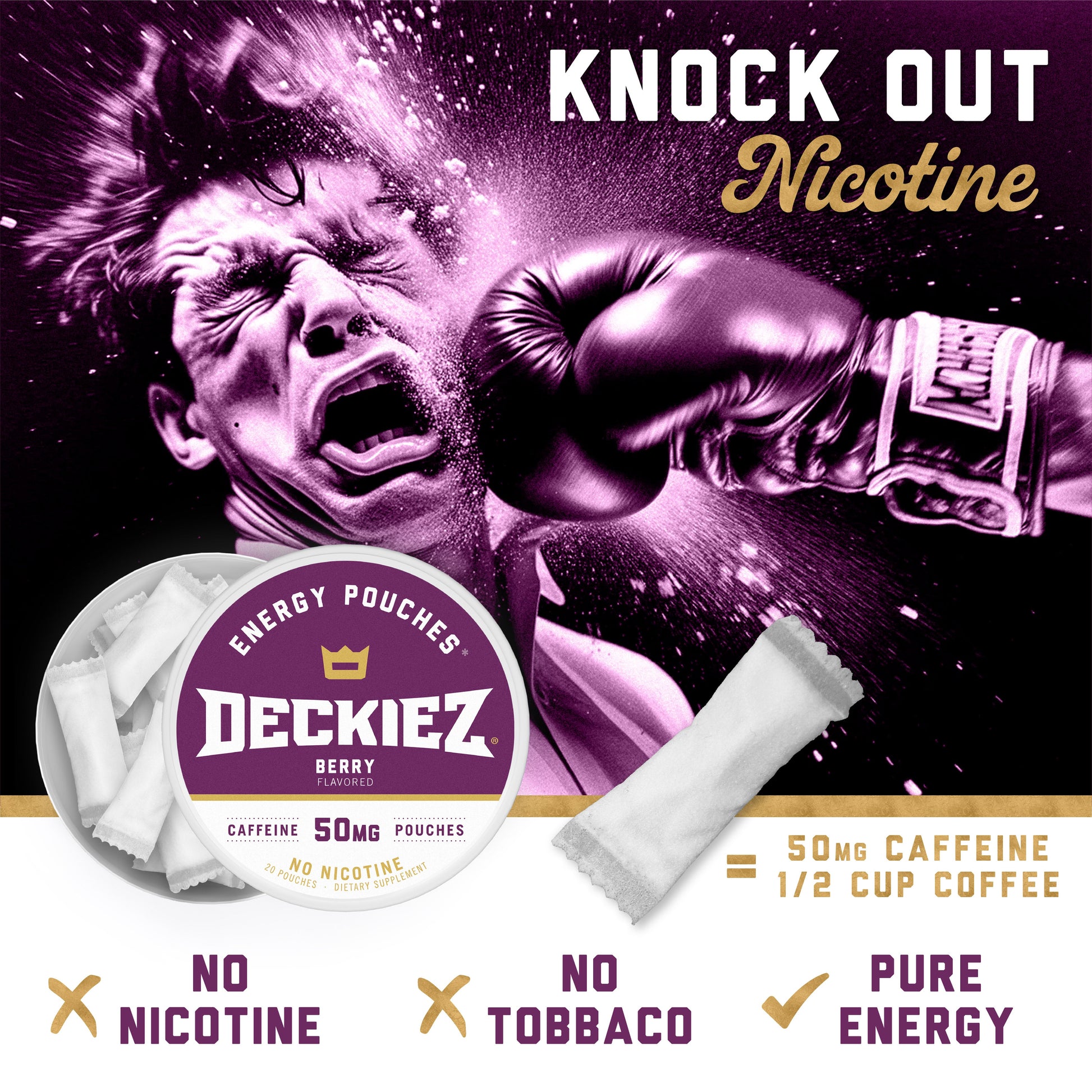 Deckiez Berry Blitz Flavored Caffeine Pouches - Deckiez