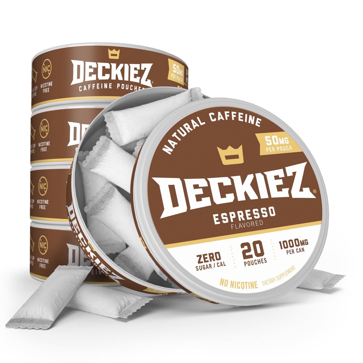 Deckiez Espresso Flavored Caffeine Pouches
