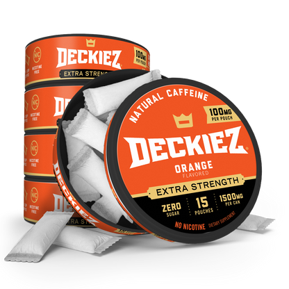 Deckiez Orange Flavored Caffeine Pouches