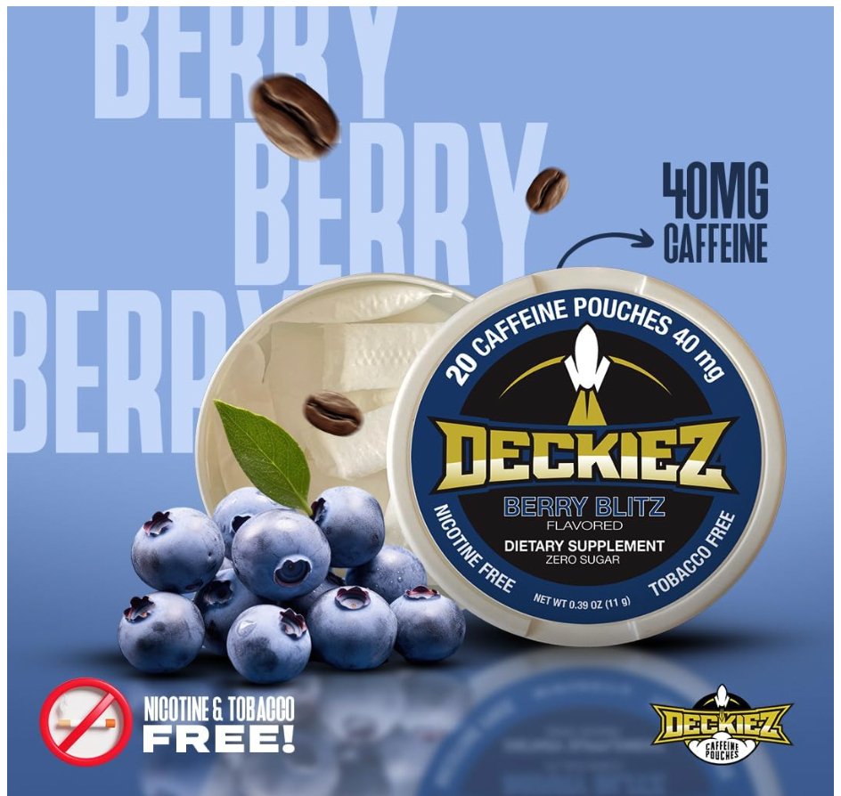 Deckiez Berry Blitz Caffeine Pouches - Deckiez