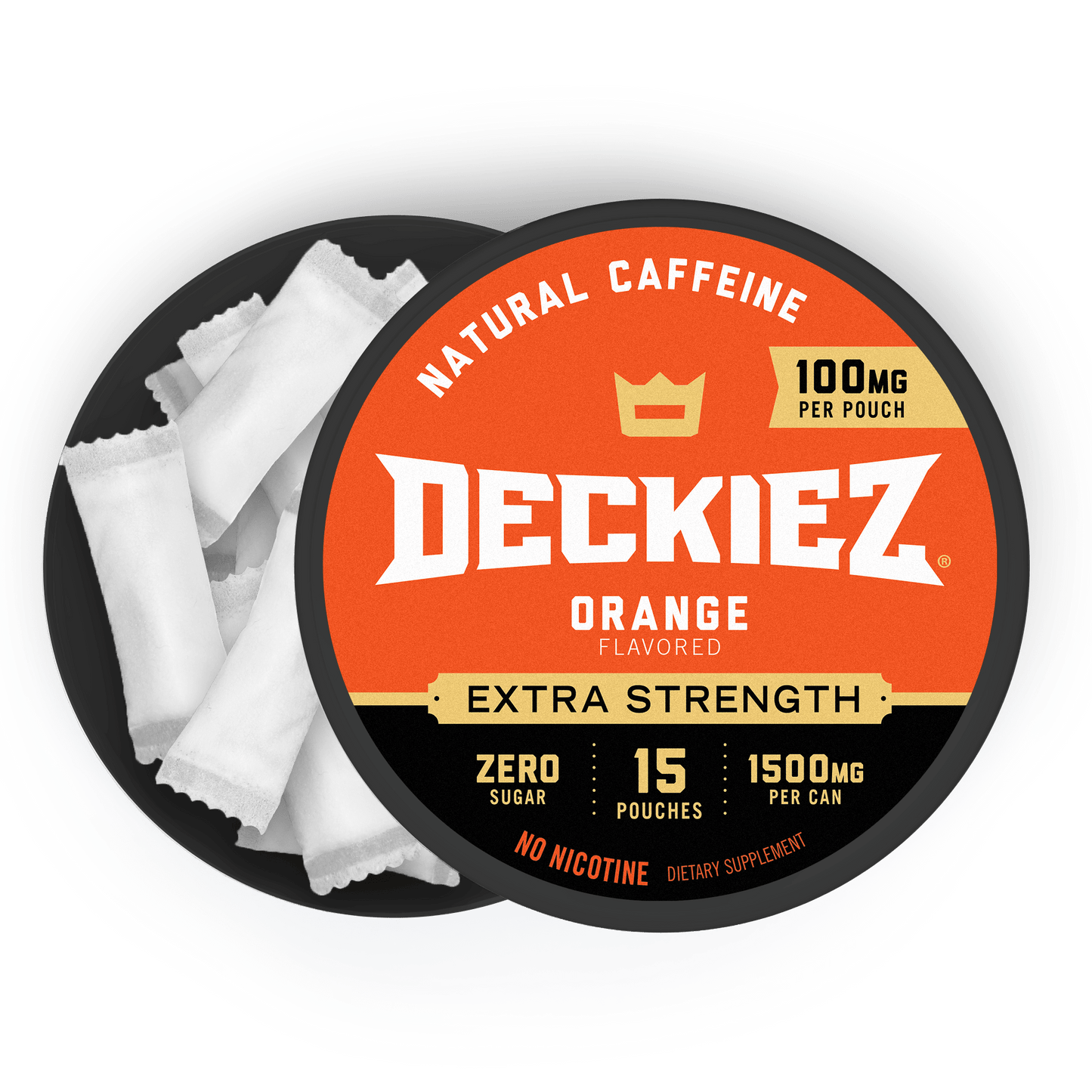 Deckiez Orange Flavored Caffeine Pouches - Deckiez