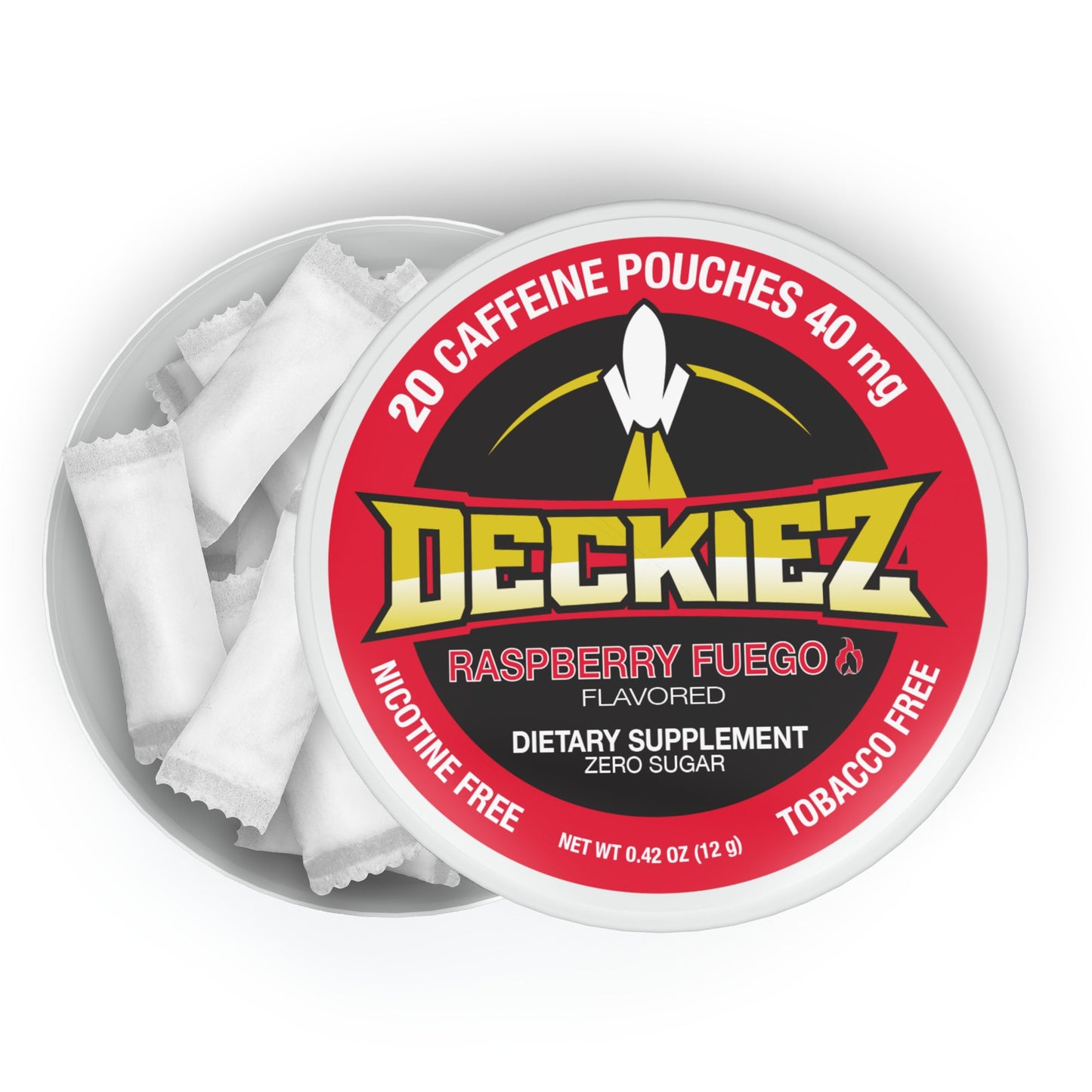 Deckiez Raspberry Fuego Caffeine Pouches - Deckiez