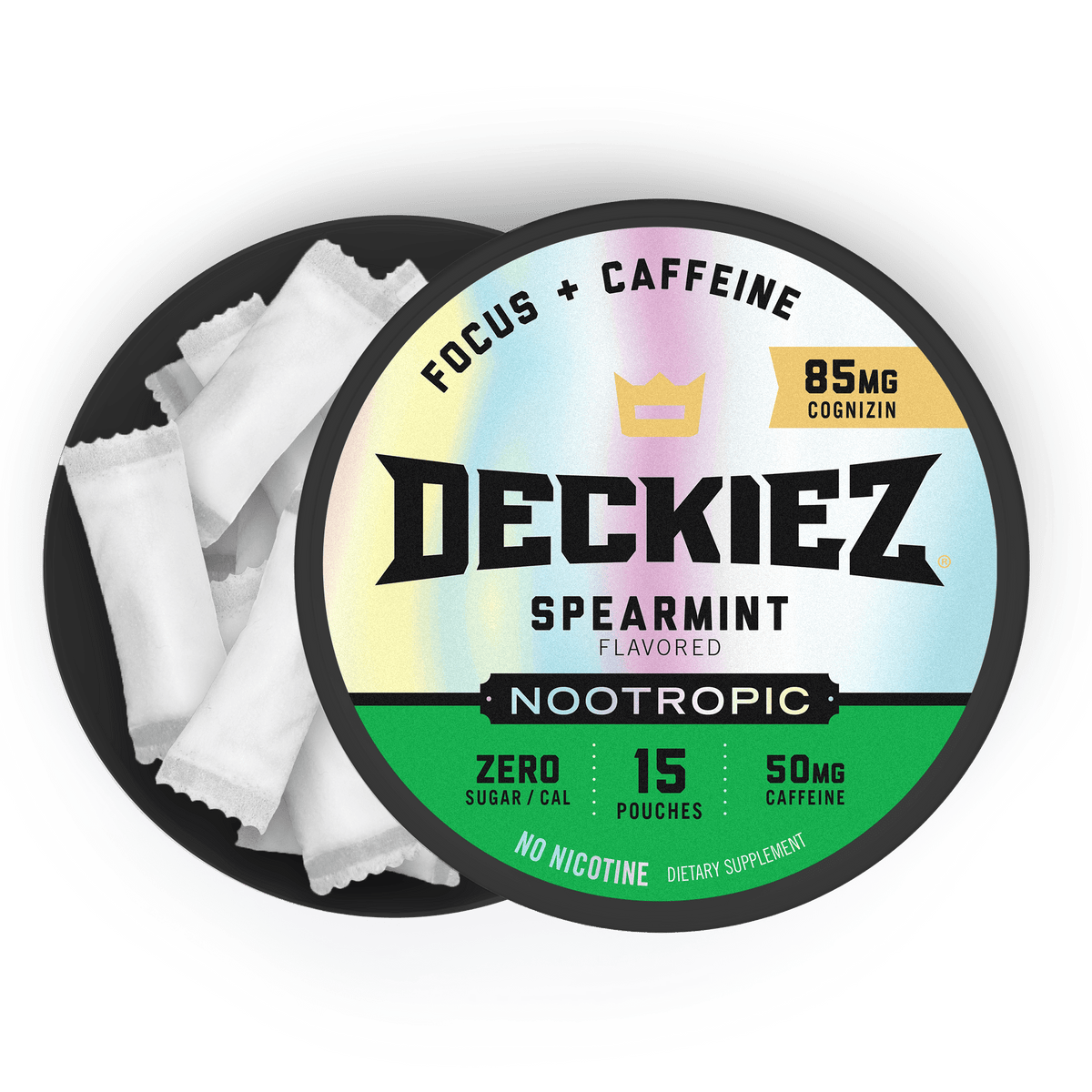 Deckiez Spearmint Flavored Caffeine Pouches - Deckiez