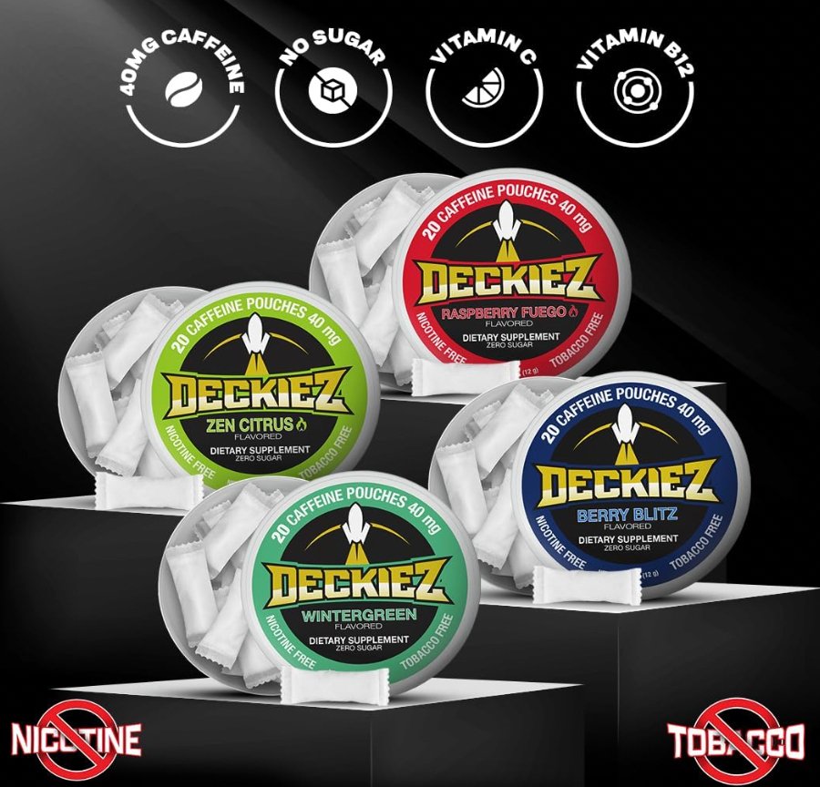 Deckiez Wintergreen Caffeine Pouches - Deckiez