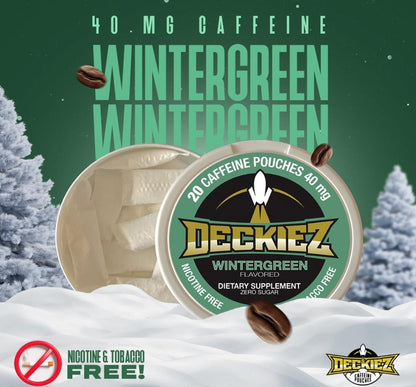 Deckiez Wintergreen Caffeine Pouches - Deckiez