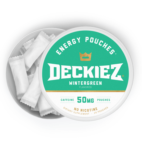 Deckiez Wintergreen Caffeine Pouches - Energy Boosting Wintergreen