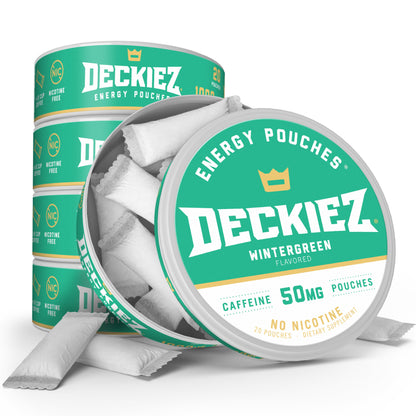 Deckiez Wintergreen Flavored Caffeine Pouches - Deckiez