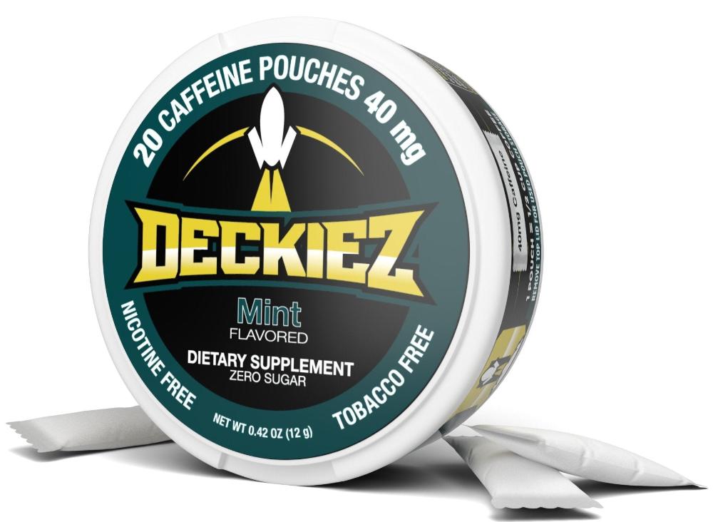 NEW Deckiez Mint Flavored Caffeine Pouches - Deckiez