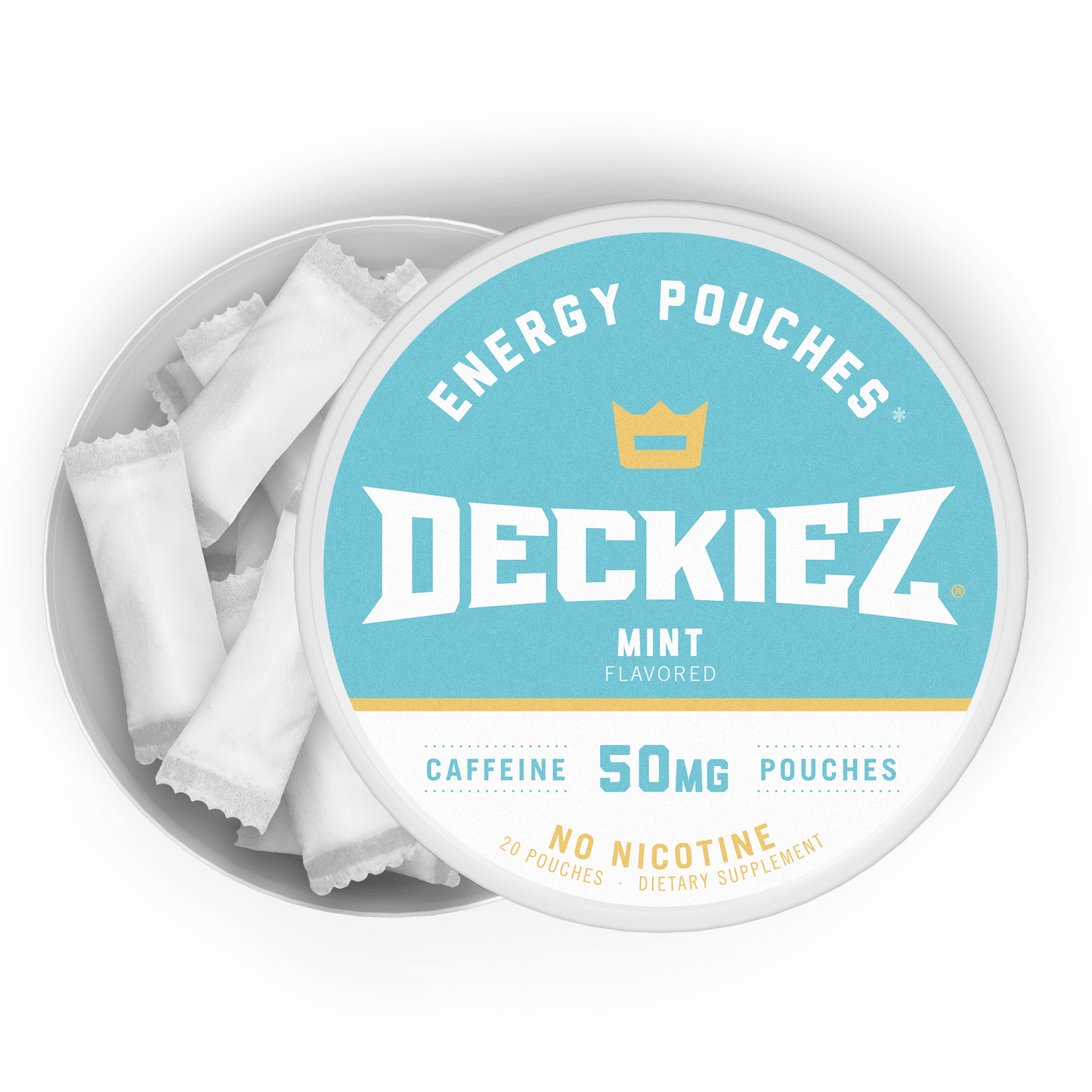 NEW Deckiez Mint Flavored Caffeine Pouches - Deckiez