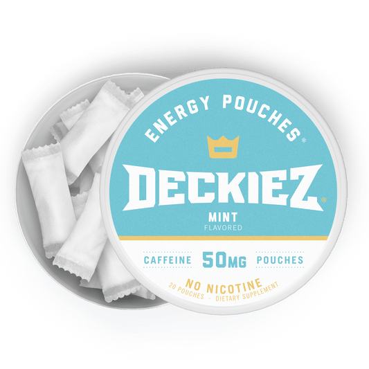 NEW Deckiez Mint Flavored Caffeine Pouches - Deckiez
