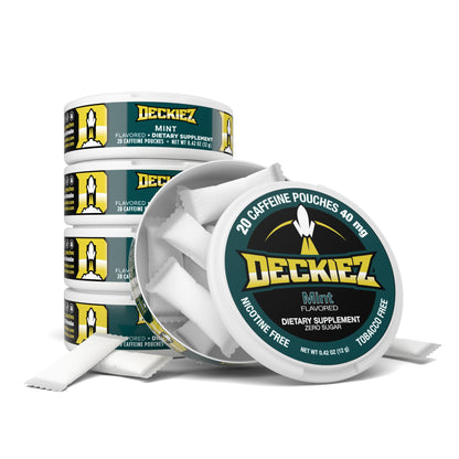 NEW Deckiez Mint Flavored Caffeine Pouches - Deckiez